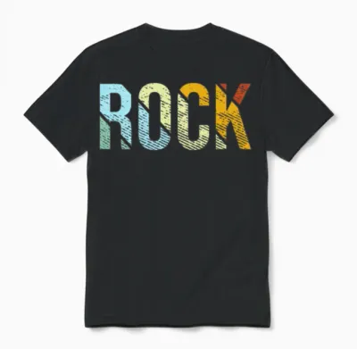 Rock Retro Unisex T-Shirt - Black