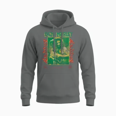 Bob Marley Exodus Movement of Jah People Gitarre Schwarz Unisex Hoodie - Graphite Heather