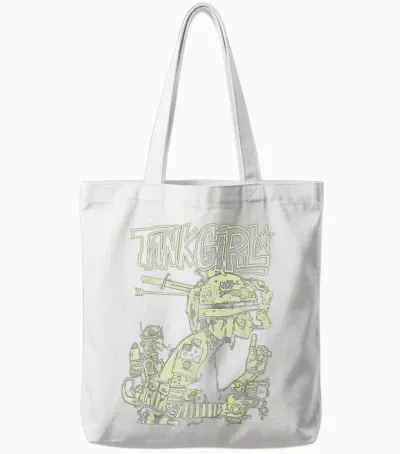 Tank Girl Tote Bags - White