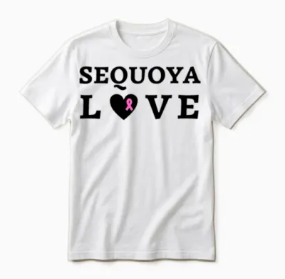 Wilkinsi Designs Sequoya Love No Initial Unisex T-Shirt - White