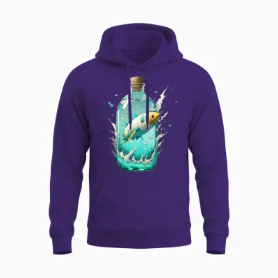 Supersonic Underwater Travel Unisex Hoodie - Purple