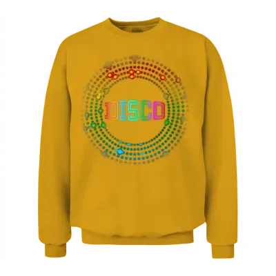 Retro Disco Unisex Sweatshirt - Gold