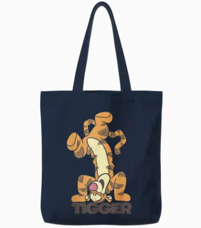 Disney Winnie the Pooh Bouncing Tigger Tote Bags - Navy