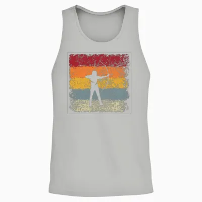 Archer Retro Unisex Tank Top - Ash