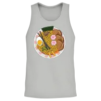 Funny Ramen Noodles Japanese Food Lover Chef Gift Unisex Tank Top - Ash – 2