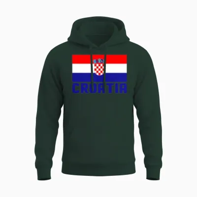 Croatia Unisex Hoodie - Forest