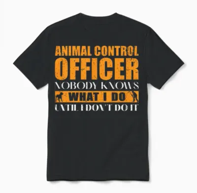 Animal Control Officer Unisex T-Shirt - Black