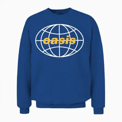 Oasis – Amazon Exclusive All Around the World 1997 Black Unisex Sweatshirt - Royal