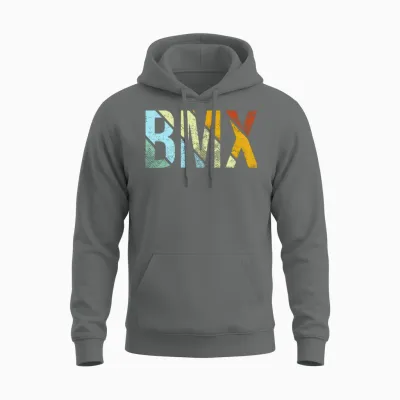 Bmx Retro Unisex Hoodie - Graphite Heather