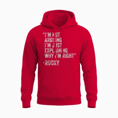 Rocky Zitat Lustiger Geburtstag Custom Name Idee Ingenieur Unisex Hoodie - Red