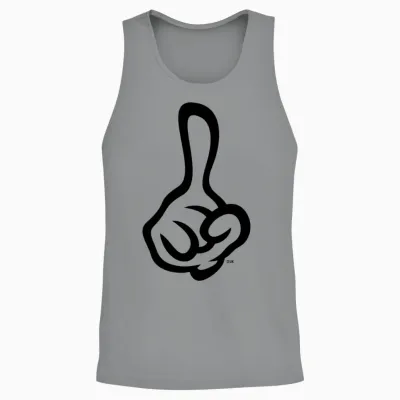 Raised Index Finger (right Hand / 1c) Unisex Tank Top - Sport Grey
