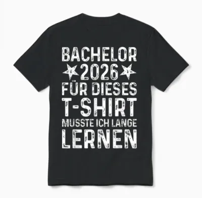Bachelor 2026 Graduation Exam Passed Bachelor's Degree Unisex T-Shirt - Black
