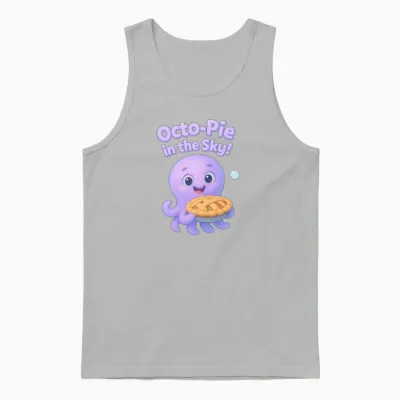 Sweet Octopus Design Is a Cute, Viral Kids Shirts Unisex Tank Top - Ash