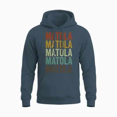 Matola Mozambique Retro Vintage Unisex Hoodie - Dark Heather