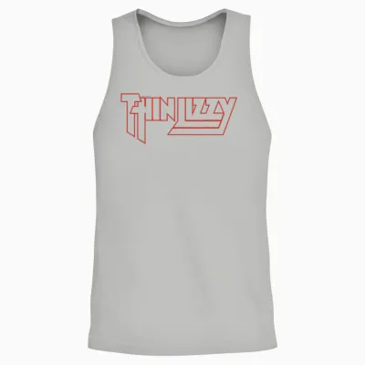 Thin Lizzy Life Red Logo Unisex Tank Top - Ash