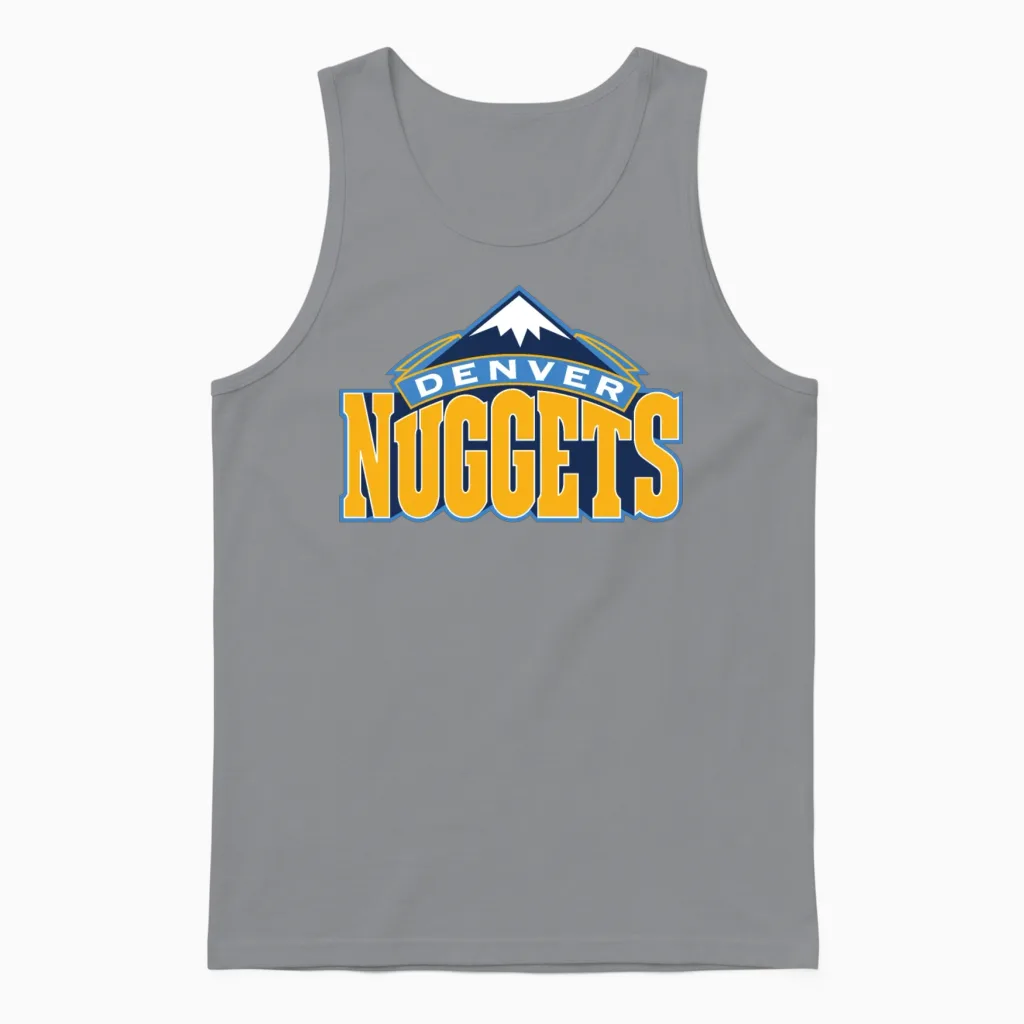 Denver Nuggets Unisex Tank Top in Sport Grey