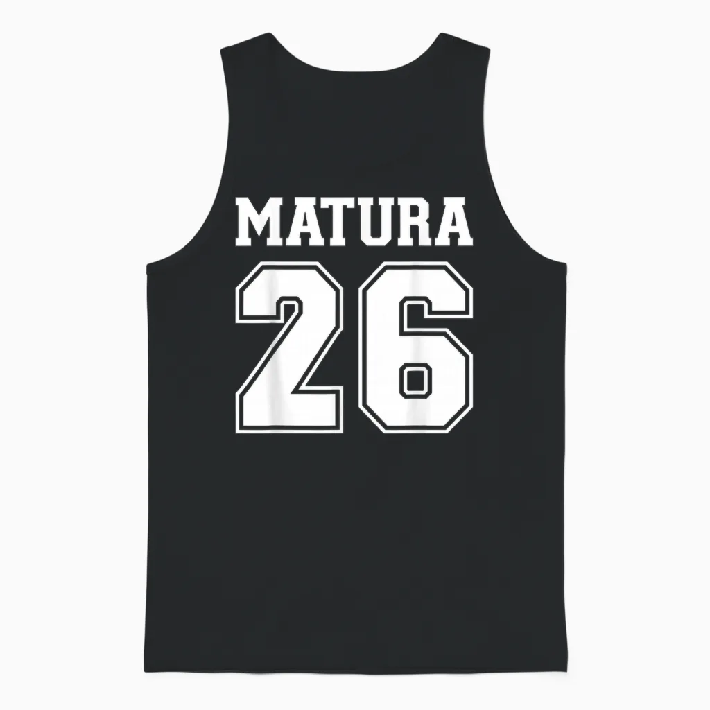 Matura 2026 Unisex Tank Top in Black