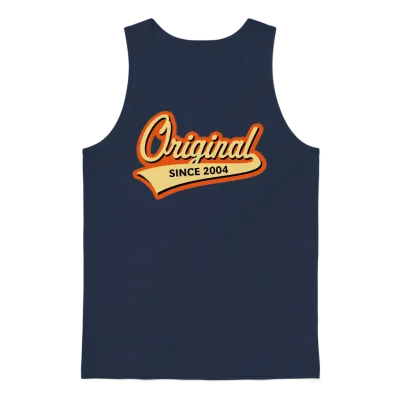 Original Since 2004 (year of Birth, Birthday / 3c) Unisex Tank Top - Navy