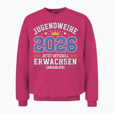 Youth Consecration 2026 Guest Book Gifts Boy Girl Unisex Sweatshirt - Heliconia