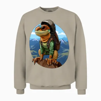 Lizards Mountaineering / Hiking Lizard Unisex Sweatshirt - Sand