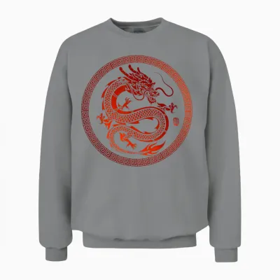 Chinesischer Drache Unisex Sweatshirt - Sport Grey