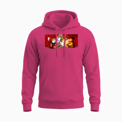 Aggretsuko Ultimate Rage Unisex Hoodie - Heliconia