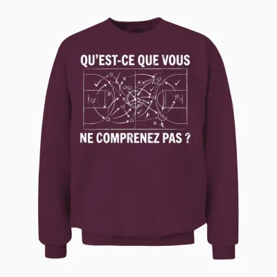 Basket Basketteur Vous Ne Comprenez Pas Joueur De Basketball Unisex Sweatshirt - Maroon