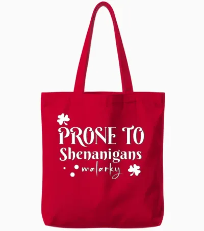 Shenanigans Pride Graphic Tote Bags - Red