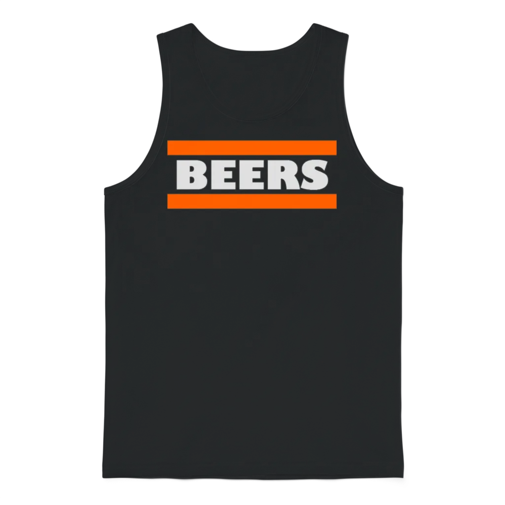 Beers Wine & Beer Unisex Tank Top - Black