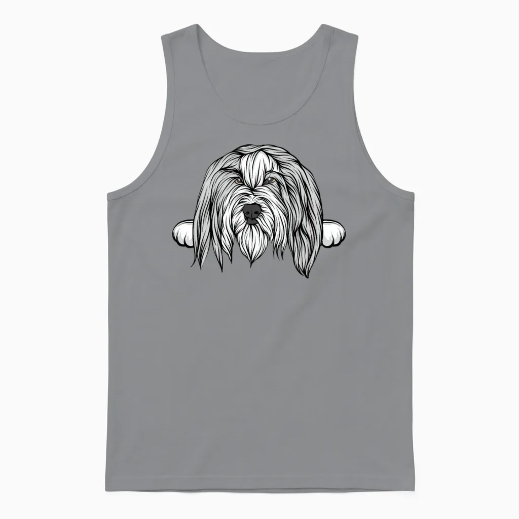 Dog - Lovers Unisex Tank Top in Sport Grey