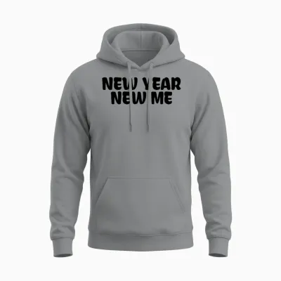 New Year New Me Unisex Hoodie - Sport Grey