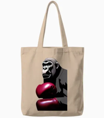 Gorilla, the Mafia Boxer No. 1 Tote Bags - Natural