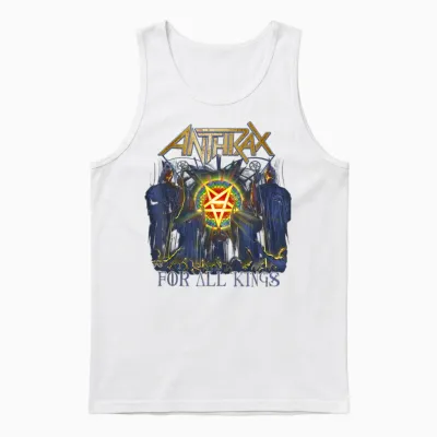 Anthrax for All Kings Unisex Tank Top - White