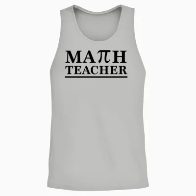 Math Teacher Pi Unisex Tank Top - Ash