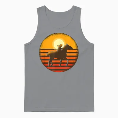 Chevaux De Western Filles Cheval De Western équitation Unisex Tank Top - Sport Grey