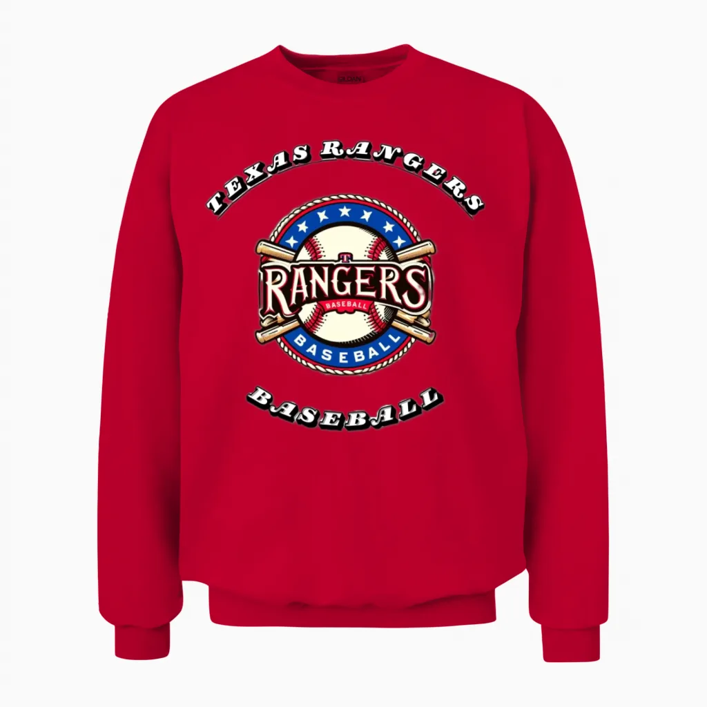 Texas-Rangers Baseball - & Softball Unisex Sweatshirt in Red