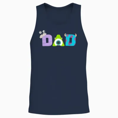 Disney and Pixar’s Monsters, Inc. Dad Father’s Day Birthday Unisex Tank Top - Navy