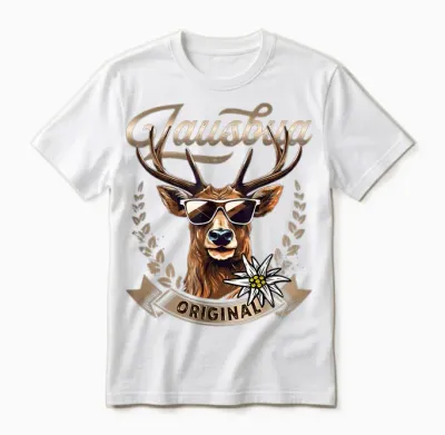 Boys' Lausbua T-Shirt Children's Costume Shirt Men's Costume Unisex T-Shirt - White