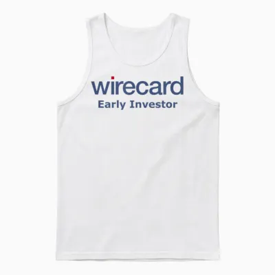 Ligma Sachs Wire Card Early Investor T-Shirt, Men, Financial Interested, Tech Affin, Short Sleeve, T-Shirt, Black, S Unisex Tank Top - White