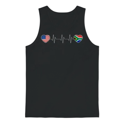 South Africa Unisex Tank Top - Black