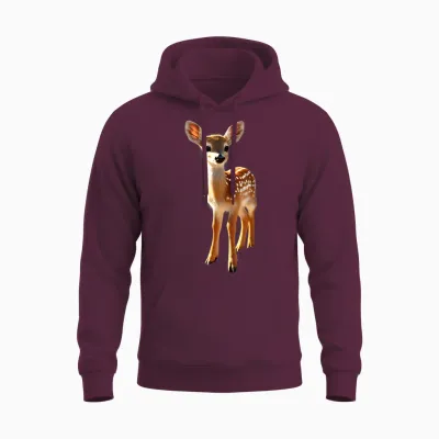 Reh Für Rehkitz Liebhaber Rehbock Rehe Kitz Hirsch Süßes Reh Unisex Hoodie - Maroon