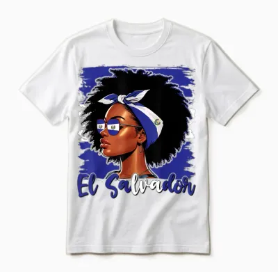 Fille Salvadorienne Drapeau Du Salvador Fière Salvadorena Femmes Unisex T-Shirt - White