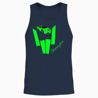 Kids Sharerghini, Sharerghini Birthday Gifts, Shareghini Unisex Tank Top - Navy
