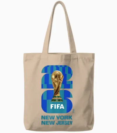 Fifa World Cup Trophäe 26 New York New Jersey Farbe Tote Bags - Natural