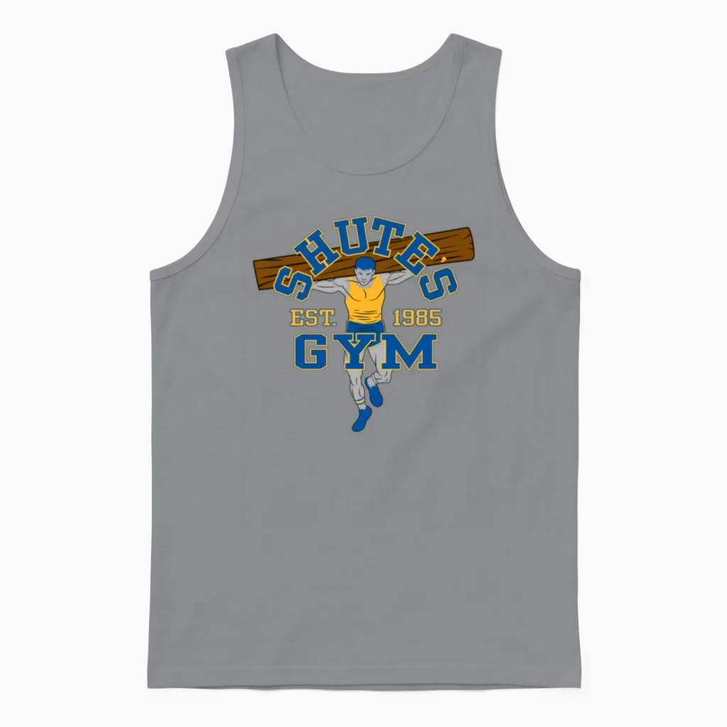 Shute's Gym - & Lifting Unisex Tank Top in Sport Grey