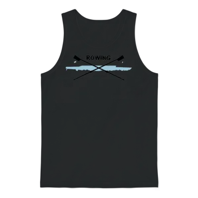 Rowing, Crew Unisex Tank Top - Black