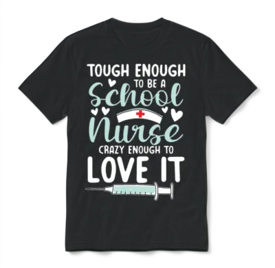 Tough Enough to Be a School Nurse for a School Unisex T-Shirt - Black