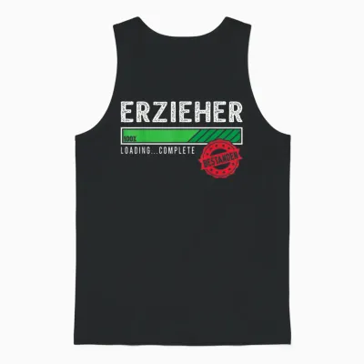 Erzieher Ausbildung Prüfung Bestanden Unisex Tank Top - Black