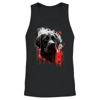 Labrador Dog Lovers Unisex Tank Top - Black – 2