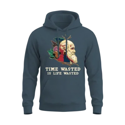 Charles Darwin Atheist Atheism Anti Religion Unisex Hoodie - Dark Heather